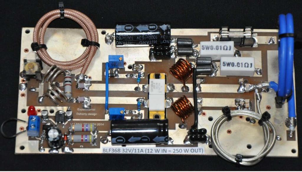 Doherty zesilovače s BLF368.