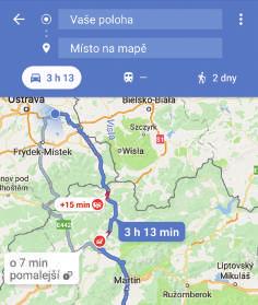 2.1.3. Mapa V aplikaci jsou dostupné 2 typy map: výchozí vrstva Mapy.cz / Open Street Mapy, prémiová vrstva Google Maps.