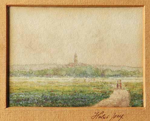 215 Josef Holub (1870 1957) U Kozárovic akvarel, papír, 8 x 11 cm, sign.