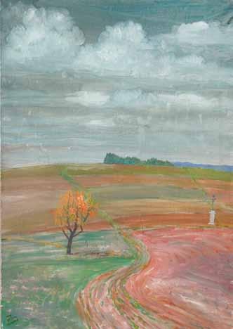 279 280 Jan Brychta (1928 2013) Kapela 278 akvarel, tuš, běloba, karton, 45,4 x 63 cm, sign. PD Jan Brychta, na zadní straně razítko Národní galerie v Praze, žák prof.