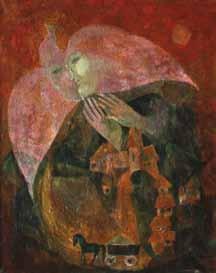 000-25 000 Kč) 303 Jiří Sodoma (1921 2011) Postavy tempera, kombinovaná technika, sololit, 117 x 106 cm,