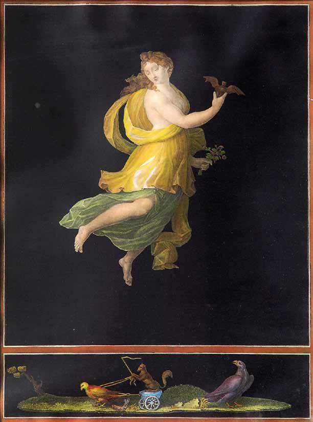 323 323 Michelangelo Maestri (okruh) (1741 1812) Hodiny dne a noci mědirytina, kolorováno, 1790, 37 x 27 cm, rám,