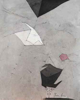 000 Kč) 55 53 Ladislav Novák (1925 1999) Corrélations 54 kombinovaná technika, papír, 29,5 x 41,2 cm, sign LD