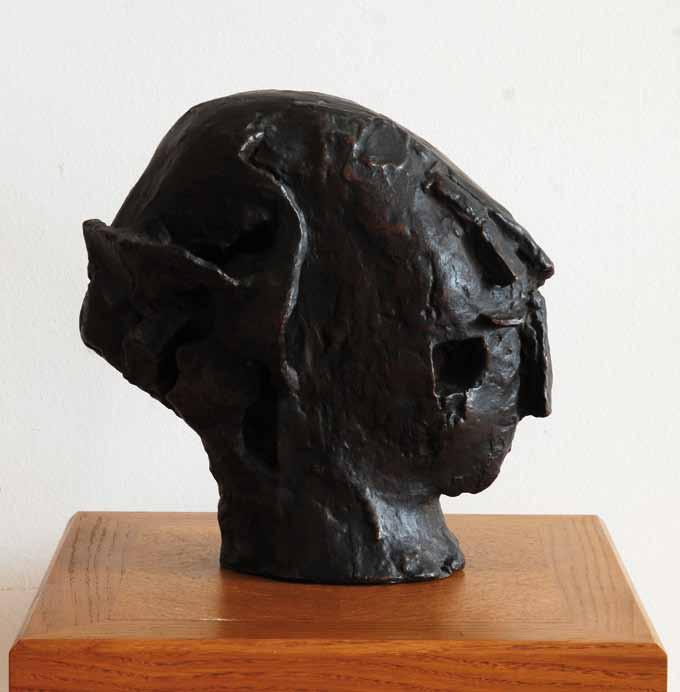 86 86 Vincenc Makovský (1900 1966) Hlava IV. bronz, 1929, v. 25 cm, značeno V. Makovský 29, český sochař a jeden z předních představitelů české meziválečné avantgardy.