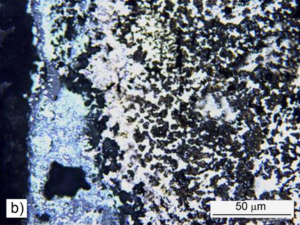 ) obsahující kromě výše uvedených oxidů i TiN. U těchto slitin jsou vrstvy oxidů značně porézní a jejich soudržnost se základním materiálem velmi nízká (obr.7a).