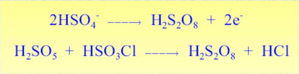 O - O - + + + + H O S O O S O H O - O - soli jsou vesměs dobře rozpustné, K 2 S 2 O 8 důležité jsou K 2 S 2 O 8 a (NH 4 )