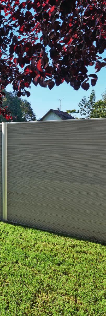 Ochranné systémy proti pohledům z materiálu Twinson jsou ve své flexibilitě sotva překonatelné, neboť se přizpůsobí prakticky každé stavební situaci: Umožňuje to plynule nastavitelný poloměr pro