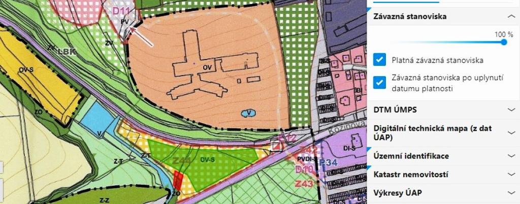 Portál územního plánování Kraje Vysočina Evidence bude obsahovat mapovou aplikaci