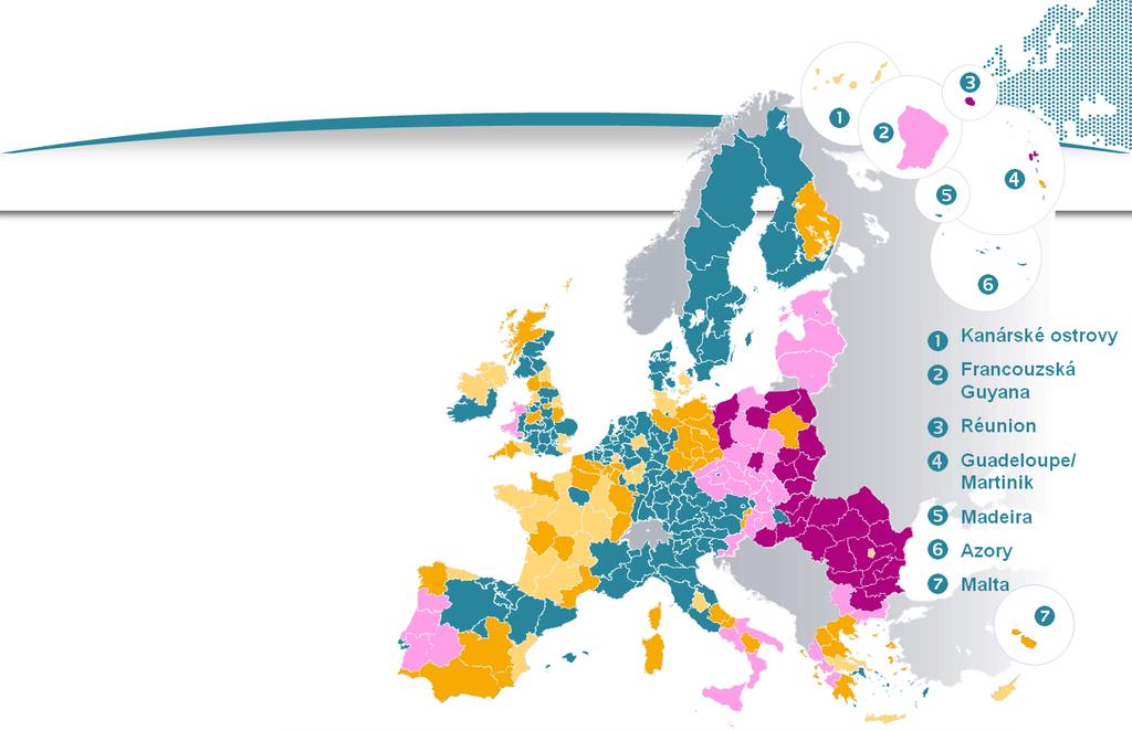 Zůstávají rozdíly mezi regiony HDP na obyvatele* *index EU27=100 < 50 75-90 100-125 50-75 90-100 > 125 Průměr 2006-2007 -