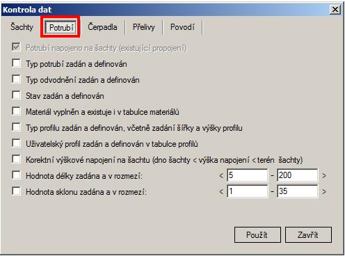 Obr. 155 Okno Kontrola