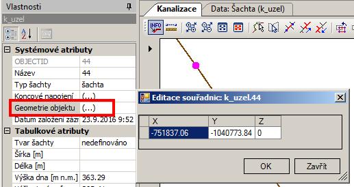 1.10.4 Editace tvaru objektu - posun, vložit/smazat bod, převrátit směr Posun Bodových objektů (vč.