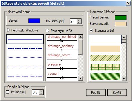 1.4.2.3 Editace stylu objektu typu polygon (REGION) Obr. 12 Dialogové okno Editace stylu objektu typu polygon (region) Nastavení stylu objektu typu polygon (region): V dialogovém okně (viz Obr.