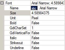 1.16.2.6 Styl textu v tiskových sestavách Barva, font a velikost textu je zadaná v datasetu c) Detail legendy, kde se dá styl editovat.