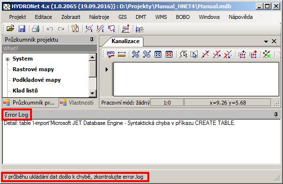 Obr. 6 Informace o ne