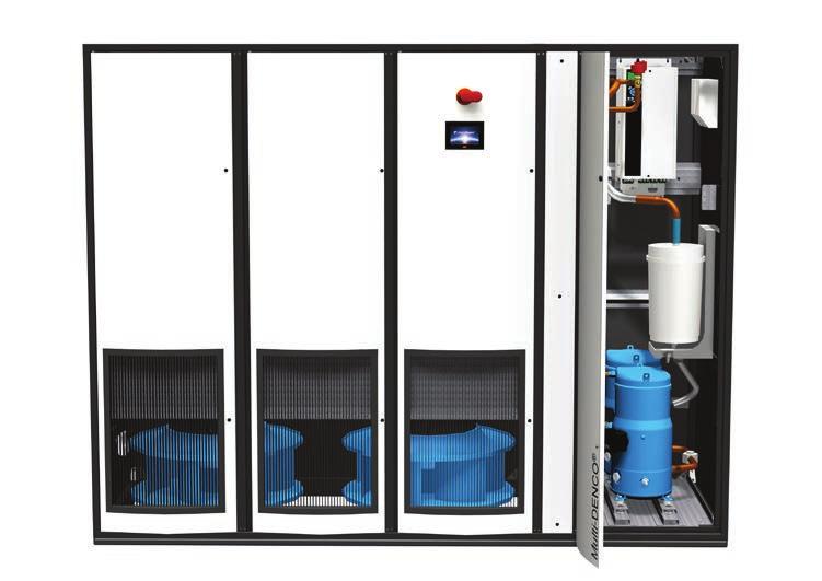 Multi-DENCO Tři verze, špičkový výkon Všestranná flexibilita Jednotky Multi-DENCO jsou flexibilní a přizpůsobivé. Až 130 kw v 7 velikostech skříní, 3 verze chlazení a 2 směry průtoku vzduchu.