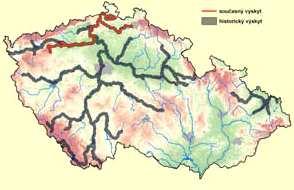 losos obecný - Salmo salar ČS - KO (CR), IUCN - LC, EU příl. II.,V., Bern příl. III. anadromní - opakovaně migruje (max.