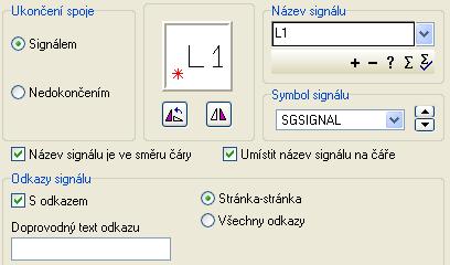 Tip JAK ZAJISTIT A NASTAVIT ODKAZY MEZI NAVAZUJÍCÍMI SPOJI Program umí automaticky vytvořit odkazy mezi navazujícími spoji, pokud spoje mají názvy signálů a pokud jsou odkazy Ve schématu bývají