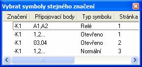 Pokud jsou již všechny symboly daného prvku v projektu a mají své vývody viditelně označeny, je možné přistoupit k zápisu do databáze. Všem symbolům daného prvku se musí nyní přiřadit tzv.