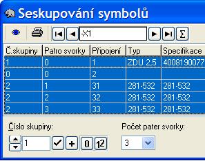 Problém s pořadím svorek ve výpisu svorek vznikne i tím, že značení připojovacích bodů svorek vložených z databáze není v pořadí, v jakém se svorky do výkresu vložily.