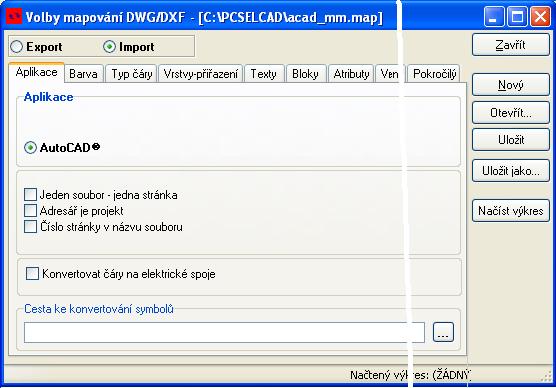 Tip ŘEŠENÍ MOŽNÝCH PROBLÉMŮ PŘI NAČÍTÁNÍ VÝKRESŮ V DWG / DXF FORMÁTU, NAPŘ. Z AUTOCADU.