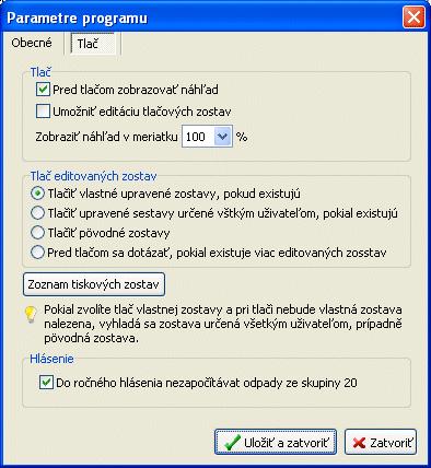 11. PARAMETRE PROGRAMU Po kliknutí na ikonu s názvom Parametre na zvislej lište programu alebo pomocou príkazu v hornej lištovej ponuke otvorí okno, v ktorom je možné nastaviť "chovanie" programu