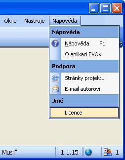 Licence 27 Po uhrazení faktury za licenci software EVOK obdržíte emailem (nebo na požádání poštou na CD - viz ceník na Internetu) licenční soubor (přípona.xlic).