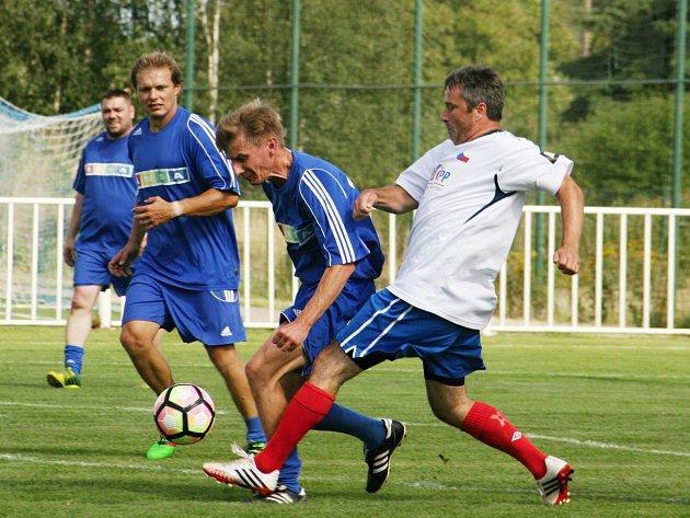 Do Strašecí přijeli fotbaloví internacionálové Nové Strašecí Mistr Evropy z Bělehradu a držitel zlaté medaile z Olympijských her v Moskvě František Štambacher, sedminásobný mistr ligy se Spartou