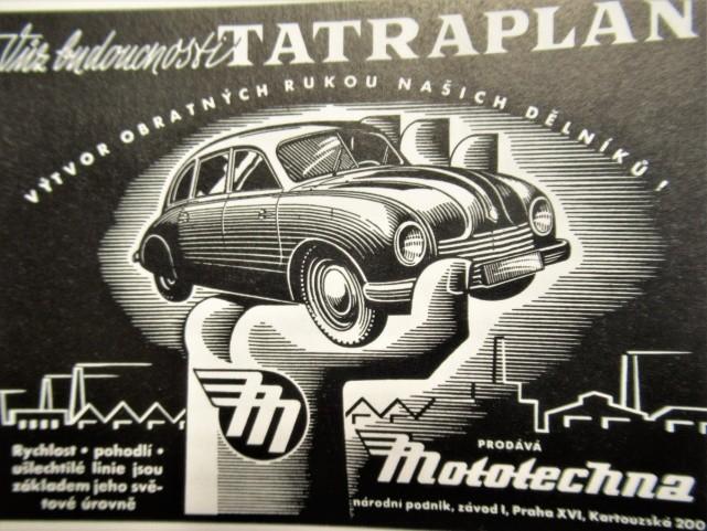 související s nevhodným řešením zadní nápravy. Přes konstrukční a výrobní potíže byl na pražském autosalonu v říjnu 1947 představen vůz jménem Tatraplan s úhlednou zaoblenou karosérií.