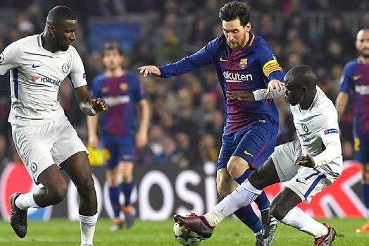 58 LIGA MISTRŮ LIGA MISTRŮ 59 Sevilla šokovala Old Trafford LIONEL MESSI VE DVOJZÁPASE S CHELSEA TŘIKRÁT SKÓROVAL A DOVEDL KATALÁNCE DO ČTVRTFINÁLE.