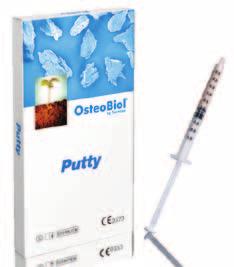 Charakteristické vlastnosti a manipulace Původ tkáně Kortiko-trabekulární heterologní kostní směs Tkáňový kolagen Zachován plus přidaný 20% kolagenový gel Fyzická forma Plastická hmota složená z