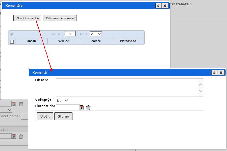 V poli Platnost do : je možné zadat dobu platnosti veřejného komentáře, po kterou se zobrazuje ostatním uživatelům.