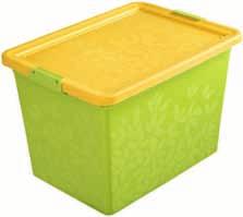Plastové boxy Jednoduché barevné boxy jsou použitelné na uskladnění různých pomůcek a her.