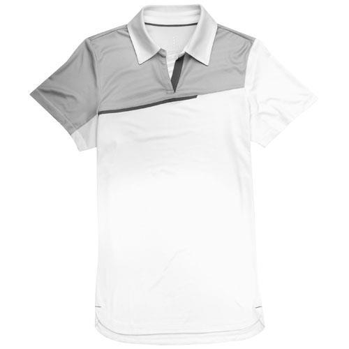 633,50 Kč/ks dámská sportovní polokošile, módní geometrický prvek, boční rozparky, 100% micro-polyester, s