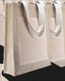 Ki0259 Moderní natural jutová taška Klasická nákupní taška z pevné kanvas bavlny, uši jsou vyrobeny z PU