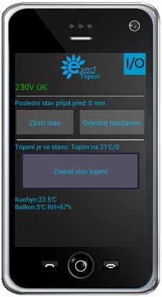 3. Ovládání topení pomocí smartphone