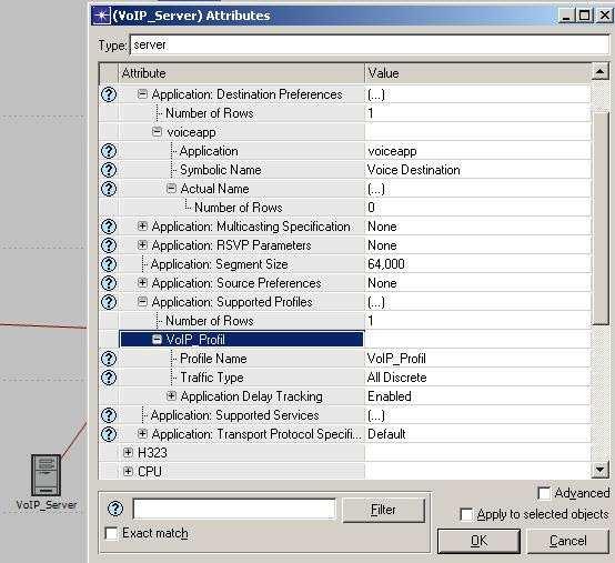 VoIP_Server Applications o Destination Preferences Number of rows: 1 Appication: voiceapp Symbolic Name: Voice Destination o