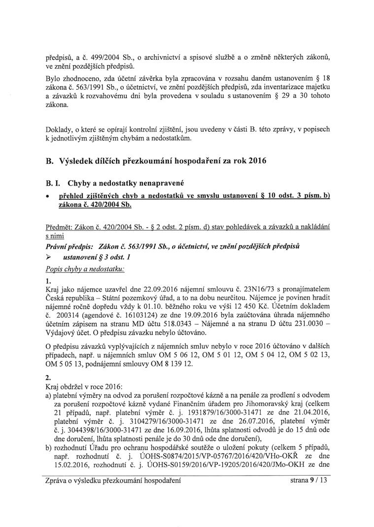 8 Hospodaření kraje Výroční