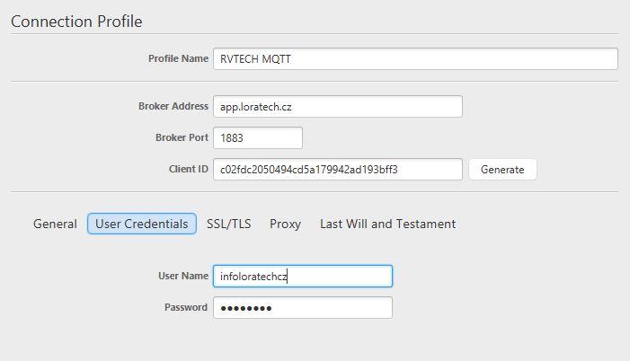 Online získaní dat přes mqtt v programu mqtt.fx Na webu http://www.mqttfx.org/ si stáhněte aplikaci mqtt.
