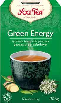 2874 6 x (17 x 1,8 g) IT 4012824401112 Zelená rovnováha Yogi Tea Složení: zelený čaj* 70 %, květy bezu*, citrónová tráva*