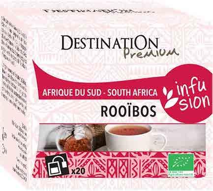 2968 12 x (20 x 1,5 g) LK fair 3700111079519 Rooibos sáčkovaný DESTINATION Dvacet sáčků v krabičce, každý sáček zvlášť balený pro