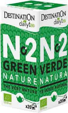 2970 12 x (20 x 1,75 g) ZA fair 3700110034236 Zelený čaj Nature Daily Tea sáčkovaný DESTINATION Dvacet sáčků v krabičce, sáčky