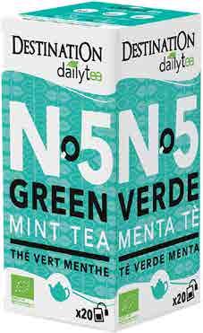 2972 12 x (20 x 2 g) LK 3700111050471 Zelený čaj Earl Grey Daily Tea sáčkovaný DESTINATION Dvacet sáčků v krabičce, sáčky 