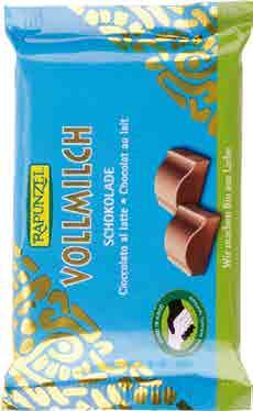 4044 20 x 50 g DE bio 4006040054337 Kokos v hořké čokoládě RAPUNZEL Složení: kokos* 36 %, hořká čokoláda* 25 % (třtinový cukr*, kakaová hmota*, kakaové máslo*, kakaová sušina 55 %), rýžový sirup*,
