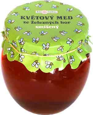 1223 10 x 500 g CZ, raw 8594052882308 Květový med ze Železných hor bio*nebio Světlý med z převážně z pylů lučních květů a sadů.