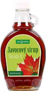 1450 12 x 250 ml CA 8594052880328 Javorový sirup 100% Grade A bio*nebio Světlý javorový sirup Grade