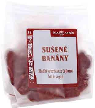 6350 10 x 100 g CR 4006040064664 Sušené banány plátky bio*nebio Sušené
