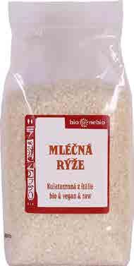 7500 7501 10 x 500 g 1 x 10 kg IT, raw, 8594052881417 Rýže mléčná bílá bio*nebio Při
