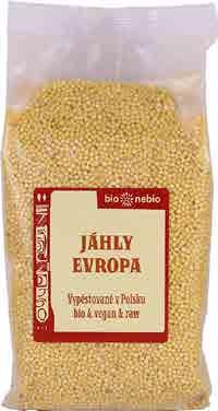 Jáhly EVROPA bio*nebio Kód Balení Původ Certifikáty/Alergeny EAN 7648 30 x 500 g PL, raw, 8594052881424 Quinoa bílá bio*nebio 7650 30 x 250 g EC, raw, 8594052881639 Quinoa barevná bio*nebio
