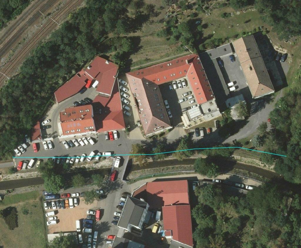 Libeň - ulice Kolčavka Délka hráze 145 m Výška hráze 50 cm Šířka