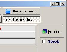 Zároveň v této záložce lze sledovat, jak inventura probíhá. Díky filtru, zobrazenému na následujícím obrázku, lze v přehledu zobrazit karty inventarizované, neinventarizované nebo všechny karty.